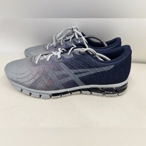 Asics Gel Quantum 180 4 Athletic Shoes Mens 13 Blue Gray Running 1021A104